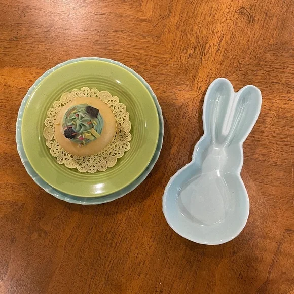 Light Blue Ceramic Bunny Dish - Picture 11 of 15